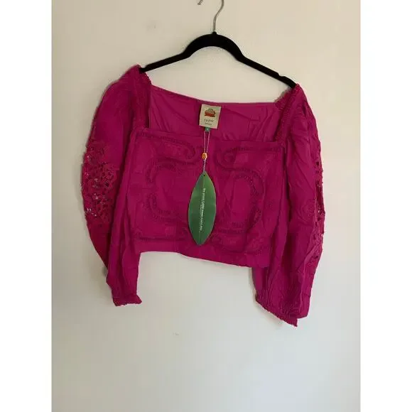 Farm Rio Lace Blouse NWT size medium - Picture 4 of 9